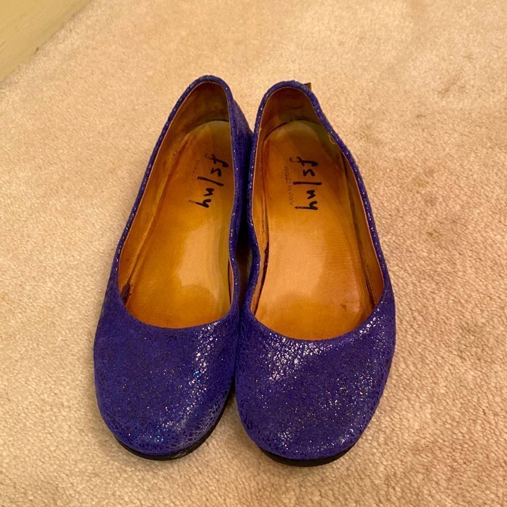 French Sole Zeppa Flat Size 7